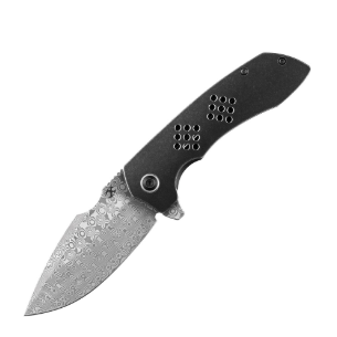 Kansept Entity Damascus folding knife