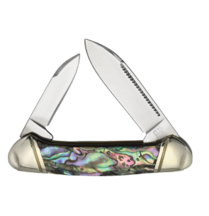 Rough Rider Mini Canoe Abalone pocket knife